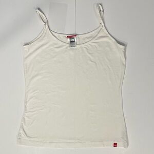THE NORTH FACE Tank Top Size Medium White Color Adjustable Strap Simple Tank Top